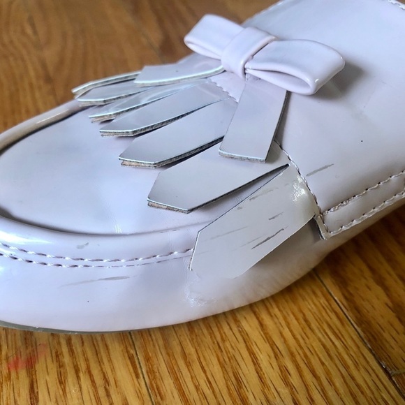 Madden girl patent leather fringed mules pink - Picture 10 of 11